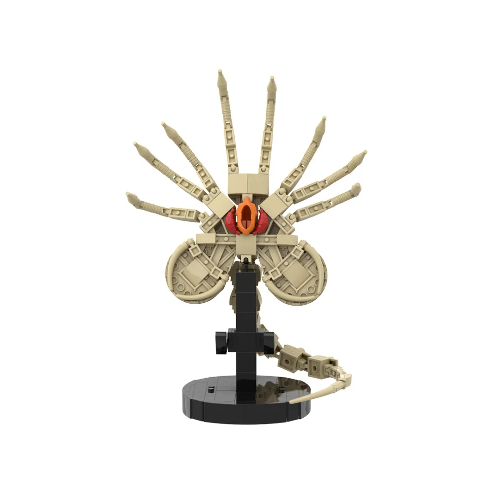 Gobricks MOC Alien Facehugger Ziegel Modell Xenomorph Kreatur Alien Facehugger Bausteine Spielzeug Geschenk Parasitoid Juguetes Image