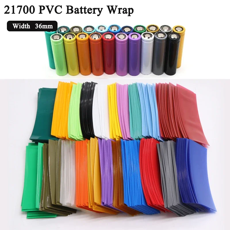 25 ~ 2000 Stück PVC-Schrumpfschlauch 21700 Lipo-Batteriefolie 78 x 36 mm vorgeschnittene Schrumpfschlauchschläuche zum Schutz der Rohrabdeckung für Batterien Image