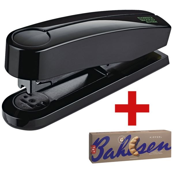 Novus Tacker / Heftgerät »B4 re+new« inkl. Gebäck »Kipferl« silber, 15.2x4x6.5 cm Image