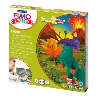 Modelliermasse »FIMO Kids Dino«, FIMO, 15.5x2.2x15.5 cm