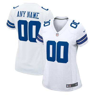 Dallas Cowboys Nike Game Auswärtstrikot - Weiß - Personalisiert - Damen Image