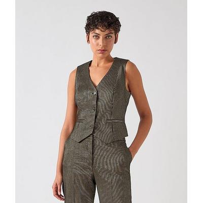 Baxtor Black & Gold Stripe Gold Waistcoat Gold Black, Gold Black