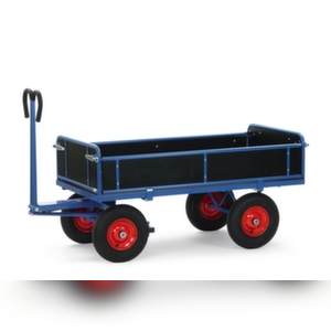 Fetra Handpritschenwagen, Tragl. 700kg, Ladefl. LxB 1200x800mm, Siebdruckplatte Image