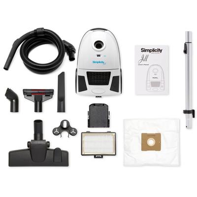 Simplicity Jill.12 Sub-Compact Straight Suction 10 amp HEPA Canister Vacuum