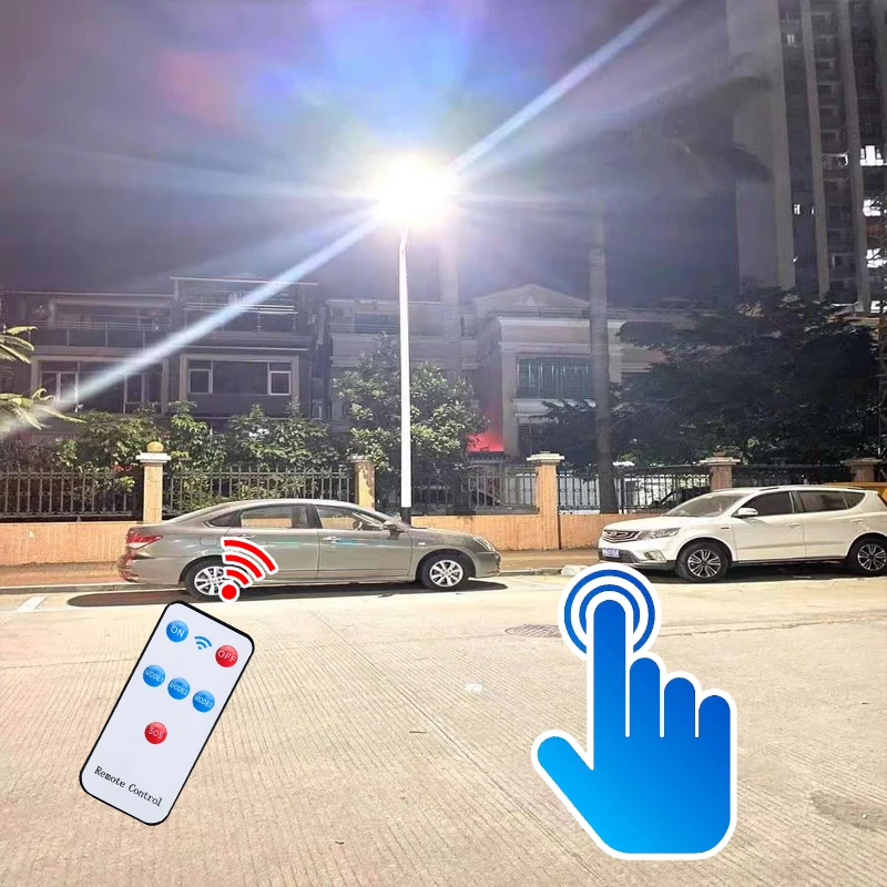 600W grande lumière solaire pour lampe solaire extérieure lumière du soleil capteur de mouvement lumière télécommande IPX65 étanche lampe de cour de rue