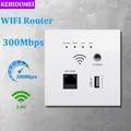 Presa WiFi wireless 300Mbps Relè AP RJ45 Router WiFi wireless da 2,4 GHz Presa USB intelligente Ripetitore WIFI da parete incorporato di alimentazione 220V