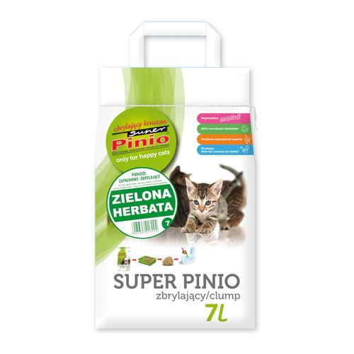 Sparpaket 2x7l Super Pinio Clumping Green Tea Crumble Katzenstreu