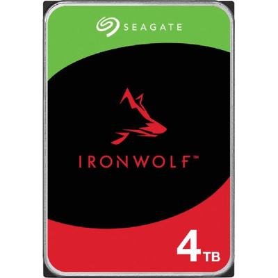 SEAGATE interne HDD-Festplatte "IronWolf 4TB", bunt (grün, schwarz, rot), 4 TB, Festplatten