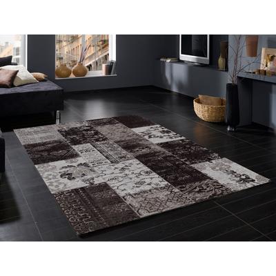 Teppich OCI DIE TEPPICHMARKE "Alanis Allover" Gr. 3, grau, B:120cm H:5mm L:180cm, Baumwolle, Kunstfaser, Teppiche, Flachgewebe, Wohnzimmer Image