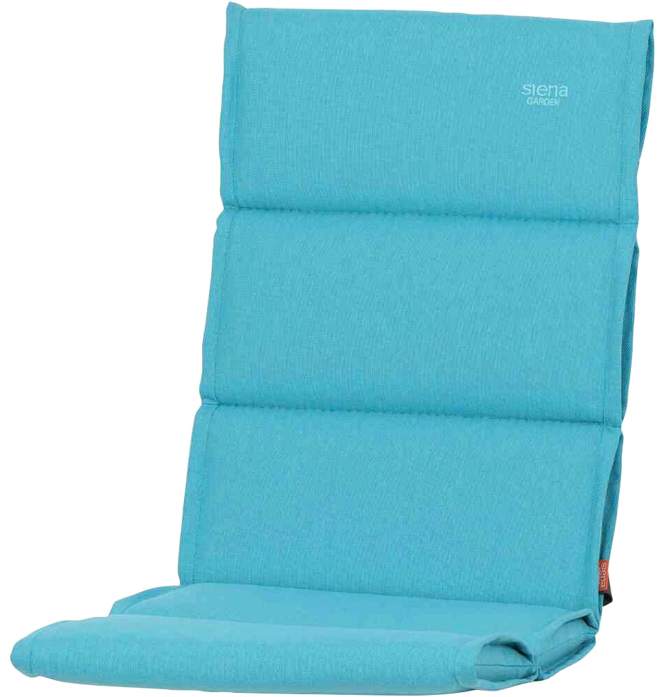 Sesselauflage SIENA GARDEN "Stella", blau (aqua), B:48cm H:6cm T:110cm, Polsterauflagen, BxT: 48x110 cm