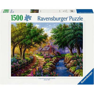 Puzzle RAVENSBURGER "Cottage am Fluß" Puzzles bunt Kinder Made in Germany; FSC - schützt Wald weltweit