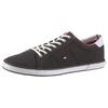 Sneaker TOMMY HILFIGER "H2285ARLOW 1D", Herren, Gr. 40, blau (nachtblau, weiß), Textil, sportlich, Schuhe, mit seitlichem Logoflag, Freizeitschuh, Halbschuh, Schnürschuh