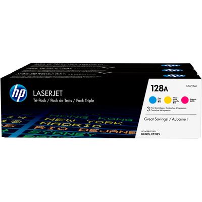 HP Tonerpatrone "128A CLJ 3er pack" Tonerpatronen bunt (cyan, magenta, gelb)