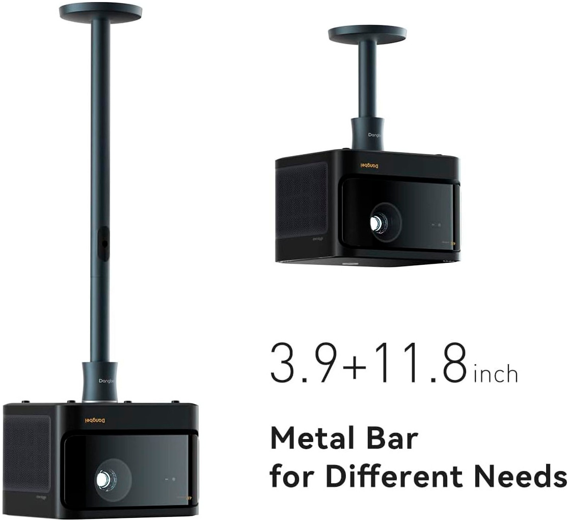 DANGBEI Beamer-Deckenhalterung "Beamer Deckenhalterung, ±12 & 10-40 cm verstellbar", schwarz, H:40cm, Gerätehalterungen