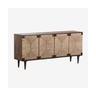 Buffet En Manguier Et Jute Evans Bois Foncé