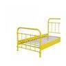 Vipack Lit En Mtal New York Jaune 90 X 200 Cm