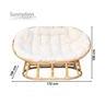 Canape Papasan En Rotin Avec Coussin 172x109xh100cm Canape En Rotin - Le Rotin