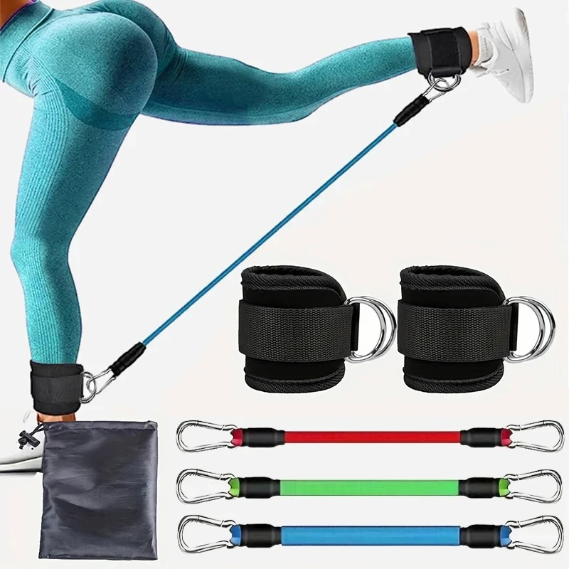 Widerstand Band Set Knöchel Riemen Workout Übung Ausrüstung Fitness Yoga Elastische Fitness Bands Für Gym Mann Und Frau Sport