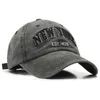 Vintage Washed Letters NEW YORK bestickte Baseballkappe Street American Style Duckbill Cap für Männer und Frauen Outdoor-Sportarten