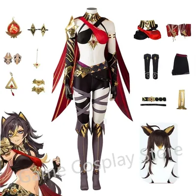 Dehya Cosplay Auf Lager Spiel Genshin Impact Dehya Cosplay Kostüm DokiDoki-SR Cosplay Weihnachten Kostüm Sumeru Plus größe Image