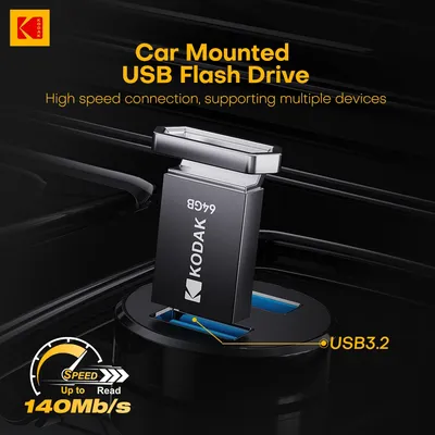 KODAK USB3.2 Flash-Laufwerk K113 Metall-Stick 128 GB 64 GB 32 GB MINI-Speicherschlüssel USB für PC Auto Laptop Desktop Image