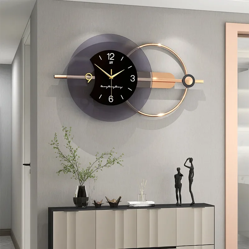 Ästhetische stille Wanduhren aus Acryl, moderne große Luxusuhren, elegante Büro-Wanduhr, Design, Hoteluhren, Wohnzimmer