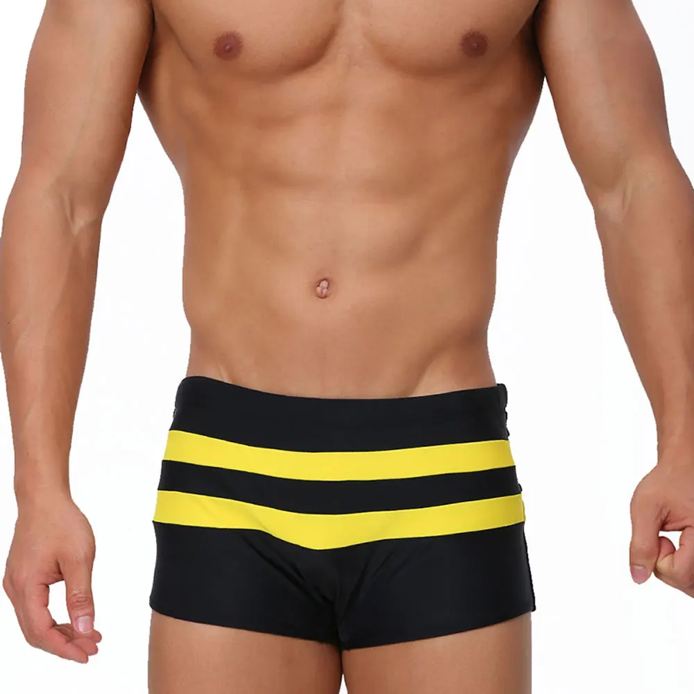 Herren-Badeshorts, sexy Schwimmen mit offenem Rücken, Reißverschluss, Sport, Strandhose, Badeanzug, Badebekleidung, sexy männlicher Badeanzug, Surfen Image