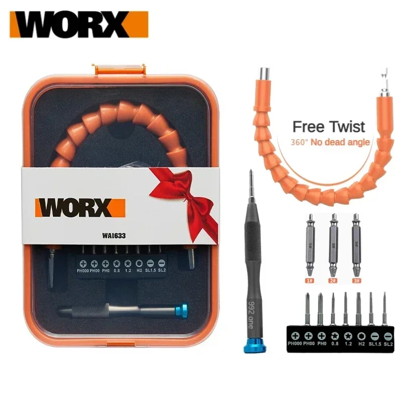 Worx S2 Bohrer-Set WA1633 für Worx WX240 WX242 Elektroschrauber Universal Soft Shaft Manueller Schraubendreher Schraubenausdreher Image