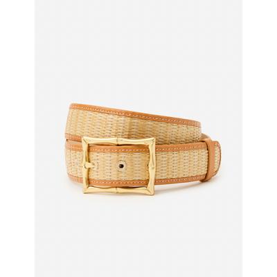 J.McLaughlin Women's Ocean Drive Belt Natural/Soft Vachetta, Size Medium | Leather