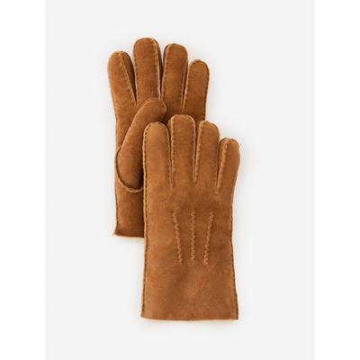 J.McLaughlin Men's Men's Shearling Gloves Brown, Size Medium | Suede