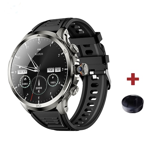 696 H19 Smartwatch 1.95 Zoll Smartwatch Fitnessuhr Bluetooth Schrittzähler Anruferinnerung Schlaf-Tracker Kompatibel mit Android iOS Herren GPS Freisprechanlage Kamera IP 67 52mm Uhrengehäuse
