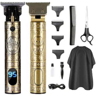 Professional Mens Hair Clippers Zero Gapped Cordless Hair Trimmer Professional Haircut & Grooming