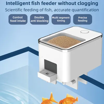 100ML Large Capacity Fish Feeder Mobilephone APP Control WiFi Intelligent Timing Automatic Feeder