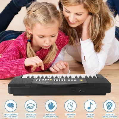 37 Keys Kid Piano with Microphone Electronic Piano Simulation Keyboard Piano Children Early Learning