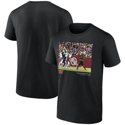 Washington Commanders Noah Brown Flash Features T-Shirt Woche 8 - Schwarz - Herren Image