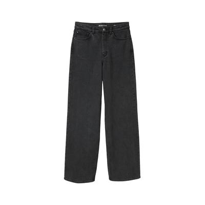 TOM TAILOR DENIM Damen Wide Leg Jeans mit High Waist, schwarz, Uni, Gr. XL Image
