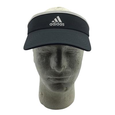 Adidas Accessories | Adidas Black White Polyester Spandex Visor Cap Golf Run Jog Exercise Unisex Os | Color: Black/White | Size: Os