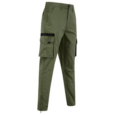 Trousers Costello Cotton Blend Multi-Pocket Cargo Trousers in Dusty Olive / XL - Tokyo Laundry