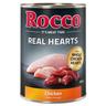 6 x 400g Real Hearts Chicken with whole Chicken Hearts Rocco Wet Dog Food