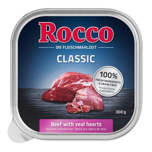 9x300g Classic Rind mit Kalbsherzen Rocco Hundefutter nass