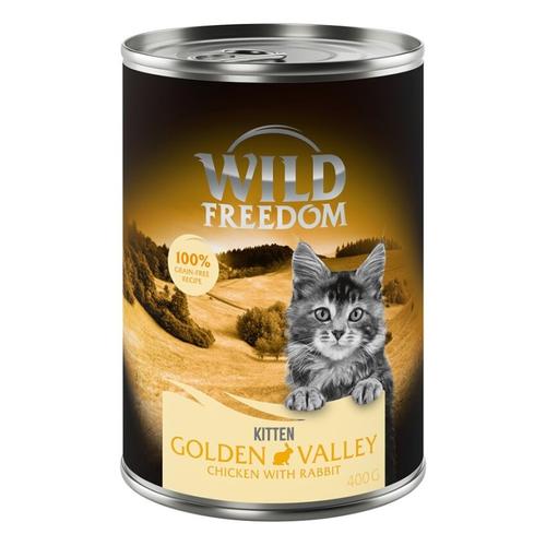 10 € Cyber-Rabatt erbeuten! 24 x 400 g Wild Freedom Nassfutter - Kitten: Golden Valley -...