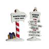 North Pole Signs Set of 2 Réf. 64455