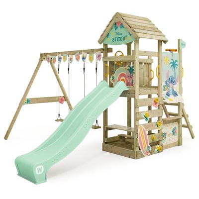 Wickey - Spielturm Klettergerüst Disney Adventure mit Schaukel & Rutsche, Kletterturm mit Holzdach, Image