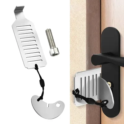 Portable Door Lock Hardware Safe Security Tool For Home Privacy Travel Hotel Weighing Only About 37g