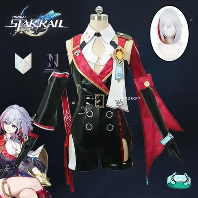 Honkai Star Rail Spiel Topaz Numby Cosplay Kostüm Perücke Kopfbedeckung Armband Interastral Peace Image