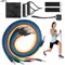 Resistance Bands 11-Piece Set Tensioner Pull Rope Fitness Multi-function Tensioner Muscle Training