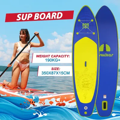 FunWater 350*87*15cm Sup Board Inflatable Surfboard Stand Up Paddle Board Inflatable Sup PaddleBoard