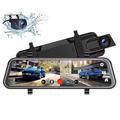 touch screen specchio 1080p dash camera auto dvr specchio anteriore e posteriore doppia lente telecamera dashcam hd 1080p specchietto retrovisore 1080p dash cam videocamera