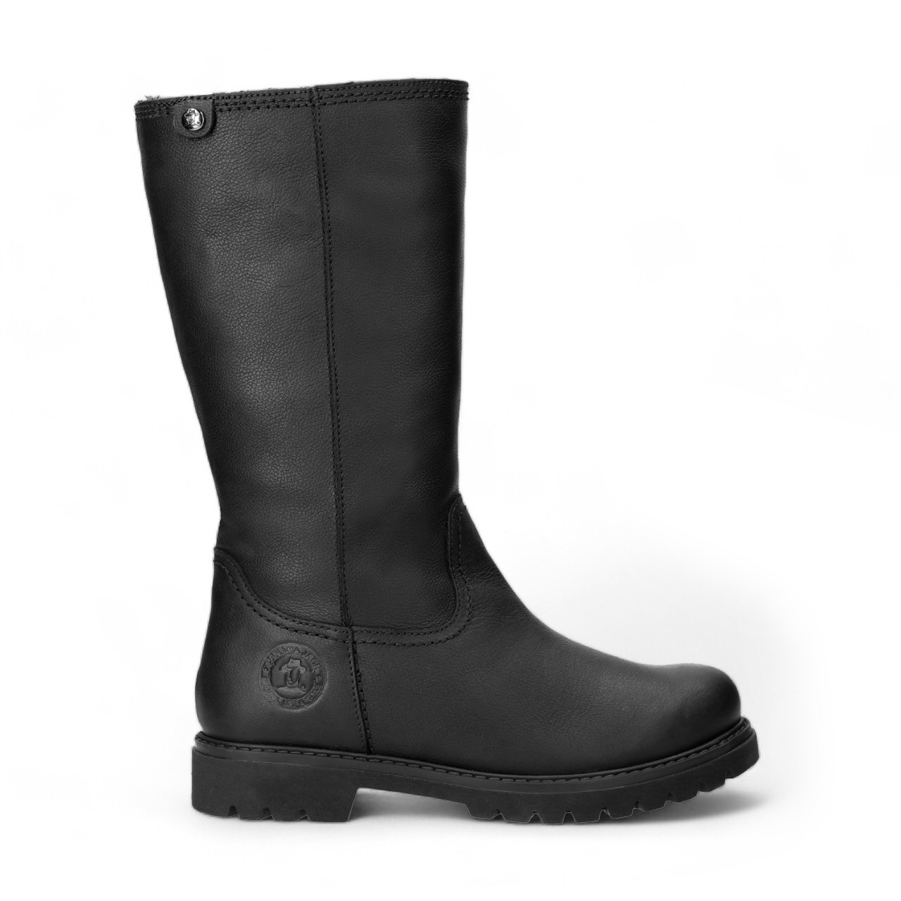 Panama Jack Schwarze Bambina B60 Lederstiefel für Damen