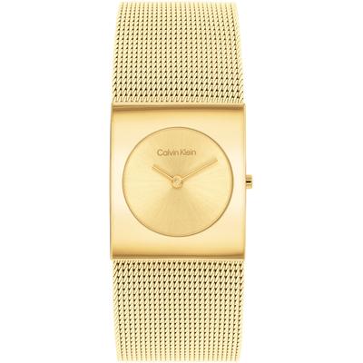 Quarzuhr CALVIN KLEIN "CK PULSE 26 mm", gold (goldfarben, goldfarben), Armbanduhren, Damen, Armbanduhr, Damenuhr, analog, Edelstahlarmband Image